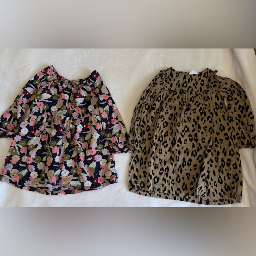Carter's Tan and Black Leopard Print dress